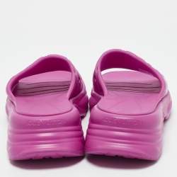 Louis Vuitton Pink Monogram Rubber Pool 55 Comfort Slide Sandals Size 38
