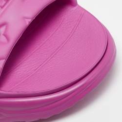 Louis Vuitton Pink Monogram Rubber Pool 55 Comfort Slide Sandals Size 38