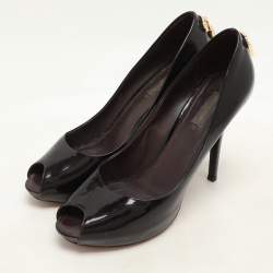 Louis Vuitton Dark Burgundy Patent Leather Oh Really! Pumps Size 39