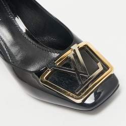 Louis Vuitton Black Patent Leather Madeleine Pumps Size 35.5