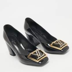 Louis Vuitton Black Patent Leather Madeleine Pumps Size 35.5