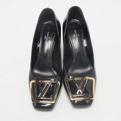 Louis Vuitton Black Patent Leather Madeleine Pumps Size 35.5