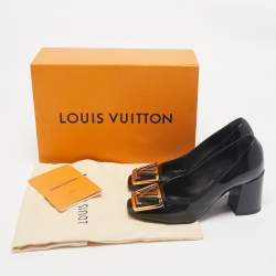Louis Vuitton Black Patent Leather Madeleine Pumps Size 35.5