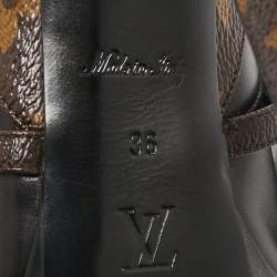 Louis Vuitton Black Monogram Canvas and Leather Temptation Pumps Size 36