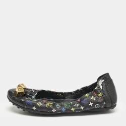 Louis Vuitton Multicolor Monogram Canvas Dice Scrunch Ballet Flats Size 36