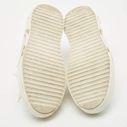 Louis Vuitton White Leather Time Out Sneakers Size 40