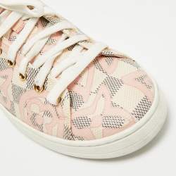 Louis Vuitton Rose Ballerine Damier Azur Tahitienne Bora Bora Sneakers Size 40