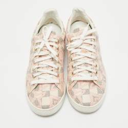 Louis Vuitton Rose Ballerine Damier Azur Tahitienne Bora Bora Sneakers Size 40