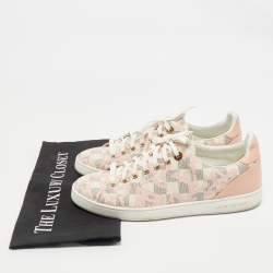 Louis Vuitton Rose Ballerine Damier Azur Tahitienne Bora Bora Sneakers Size 40