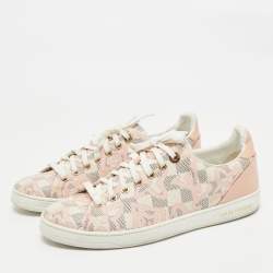 Louis Vuitton Rose Ballerine Damier Azur Tahitienne Bora Bora Sneakers Size 40