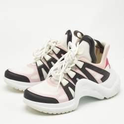 Louis Vuitton Multicolor Leather and Mesh Archlight Sneakers Size 39