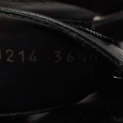 Louis Vuitton Black Leather Sunset Flat Sandals Size 36.5