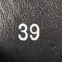 Pre Owned Louis Vuitton Black Suede and Monogram Canvas Laureate Desert Boots Size 39