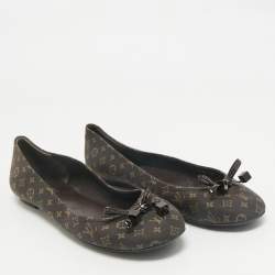 Louis Vuitton Brown Monogram Canvas Idylle Debbie Ballet Flats Size 39