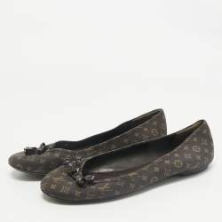 Louis Vuitton Brown Monogram Canvas Idylle Debbie Ballet Flats Size 39