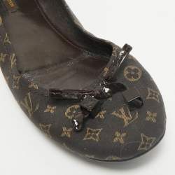 Louis Vuitton Brown Monogram Canvas Idylle Debbie Ballet Flats Size 39