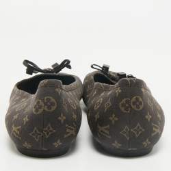 Louis Vuitton Brown Monogram Canvas Idylle Debbie Ballet Flats Size 39