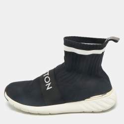 Louis Vuitton Black Knit Fabric Aftergame Sock Sneakers Size 38.5