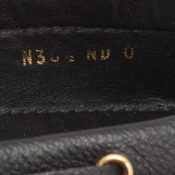 Louis Vuitton Black Monogram Leather Gloria Slip On Loafers Size 38.5