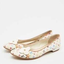 Louis Vuitton Multicolore Monogram Canvas Ballet Flats Size 38.5