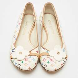 Louis Vuitton Multicolore Monogram Canvas Ballet Flats Size 38.5