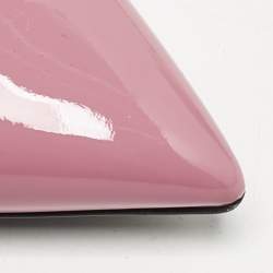 Louis Vuitton Pink Patent Leather Insider Slingback Flats Size 39