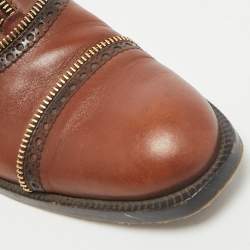 Louis Vuitton Brown Leather Tomboy Richelieu Oxfords Size 39