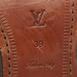 Louis Vuitton Brown Leather Tomboy Richelieu Oxfords Size 39
