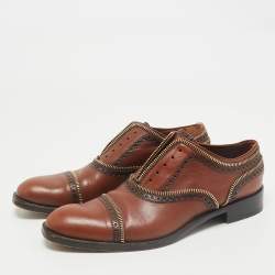 Louis Vuitton Brown Leather Tomboy Richelieu Oxfords Size 39