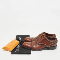 Louis Vuitton Brown Leather Tomboy Richelieu Oxfords Size 39