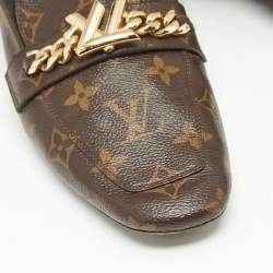 Louis Vuitton Brown Monogram Canvas Upper Case Sandals Size 41