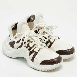 Louis Vuitton Brown Monogram Canvas and Mesh Archlight Sneakers Size 37