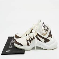 Louis Vuitton Brown Monogram Canvas and Mesh Archlight Sneakers Size 37