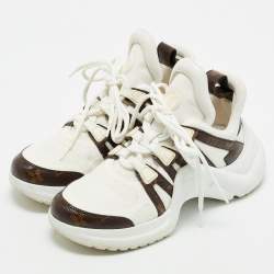 Louis Vuitton Brown Monogram Canvas and Mesh Archlight Sneakers Size 37