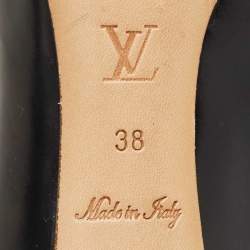 Louis Vuitton Black Leather Bow Pumps Size 38