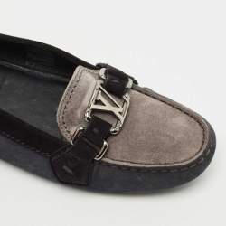 Louis Vuitton Tricolour Suede Oxford Loafers Size 39