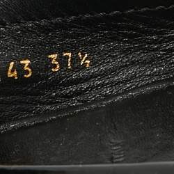 Pre Owned Louis Vuitton Black Patent Leather Oxford Loafers Size 37.5