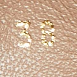 مملوكة مسبقًا Louis Vuitton Gold Patent Leather Oxford Slip On Loafers Size 38