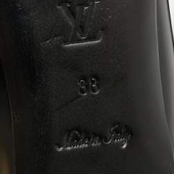 Louis Vuitton Black Leather Lovely Ballet Flats Size 38