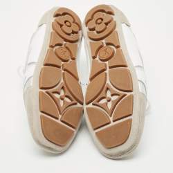 Louis Vuitton Tri Color Leather and Suede Sneakerina Low Top Sneakers Size 37