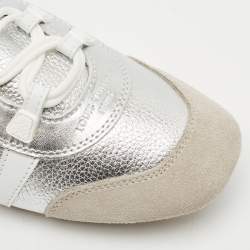 Louis Vuitton Tri Color Leather and Suede Sneakerina Low Top Sneakers Size 37
