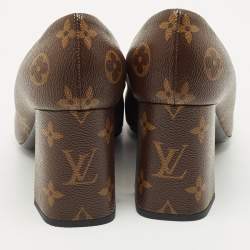 Louis Vuitton Brown Monogram Canvas Madeleine Pumps Size 38.5 