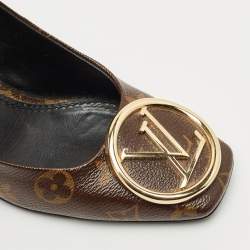 Louis Vuitton Brown Monogram Canvas Madeleine Pumps Size 38.5 