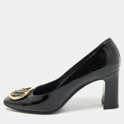 Louis Vuitton Black Patent Leather Madeleine Pumps Size 42