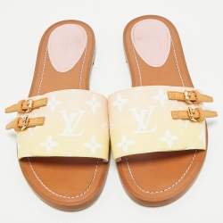 Pre Owned حذاء سلايد فلات لوى فيتون مونوجرام متنوع الألوان بقماش لوك إت باي ذا بول مقاس 39