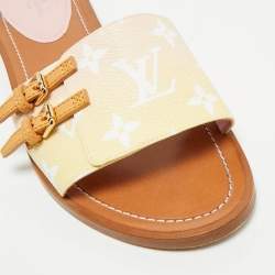 Pre Owned حذاء سلايد فلات لوى فيتون مونوجرام متنوع الألوان بقماش لوك إت باي ذا بول مقاس 39