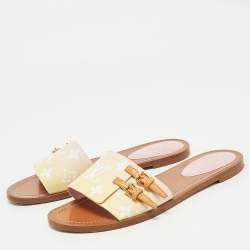 Pre Owned حذاء سلايد فلات لوى فيتون مونوجرام متنوع الألوان بقماش لوك إت باي ذا بول مقاس 39