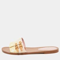 Pre Owned حذاء سلايد فلات لوى فيتون مونوجرام متنوع الألوان بقماش لوك إت باي ذا بول مقاس 39