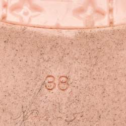 مملوكة مسبقًا Louis Vuitton Pink Jelly SeaStar Thong Flat Slides Size 38