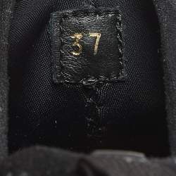 Pre Owned Louis Vuitton Black Monogram Neoprene Run Away Sneakers Size 37